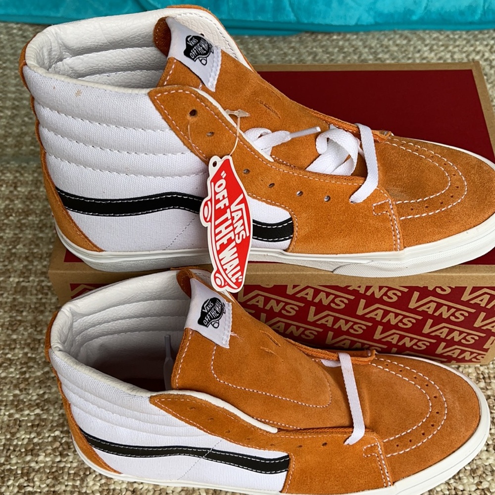 Vans WMNS Sk8-Hi Retro Sport Apricot/True White Sneakers - Picture 3 of 16